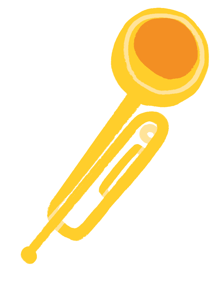 Illustration einer Trompete